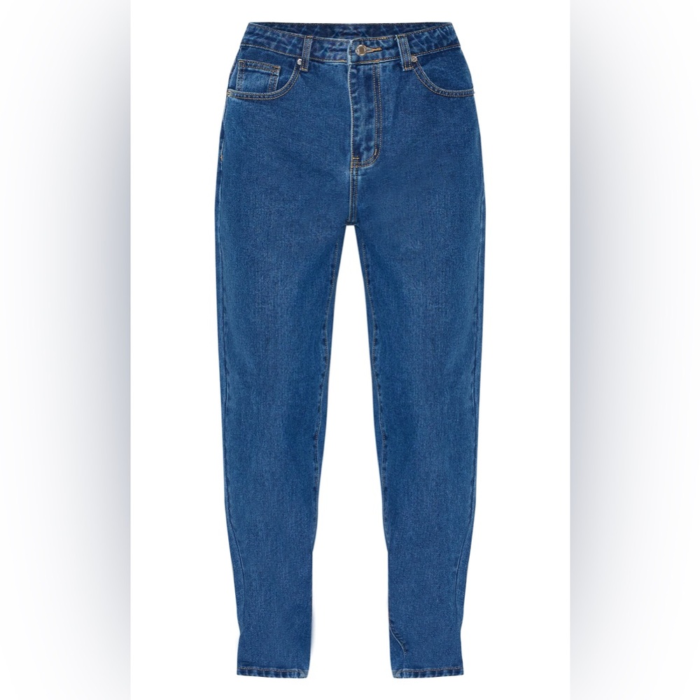 PrettyLittleThing High Rise Mom Jeans Blue Denim Size 4